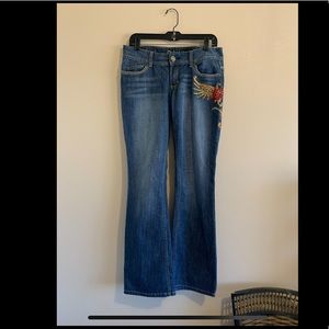 Guess embroidered jeans
